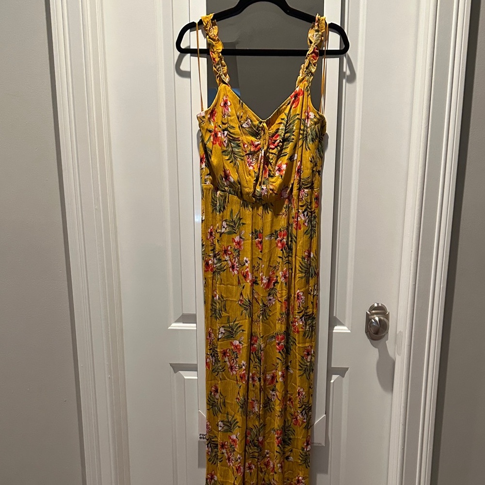 Floral Yellow Romper